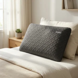 Moon Walker Memory Foam Pillow Black Honey Comb White - Image 1