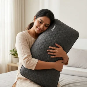 Moon Walker Memory Foam Pillow Black Honey Comb White - Image 4
