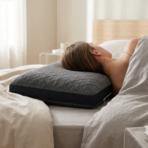 Moon Walker Memory Foam Pillow Black Honey Comb White - Image 3