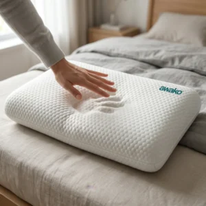 Moon Walker Memory Foam Pillow Honey Comb White - Image 4